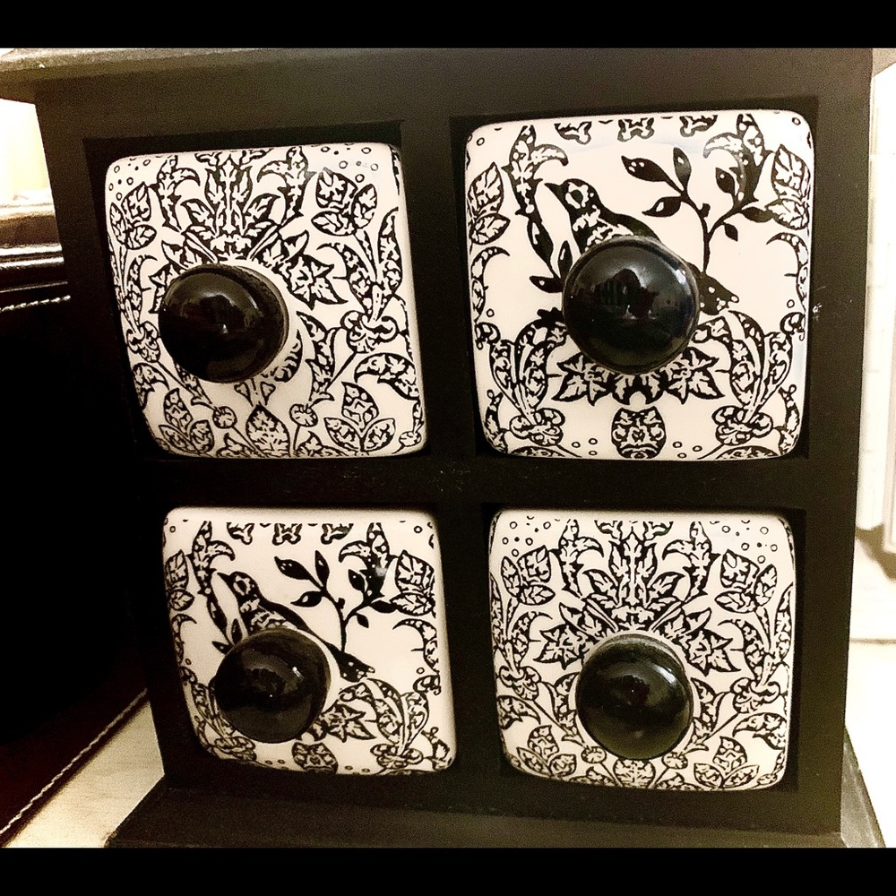 Ceramic & Wood Jewelry Box